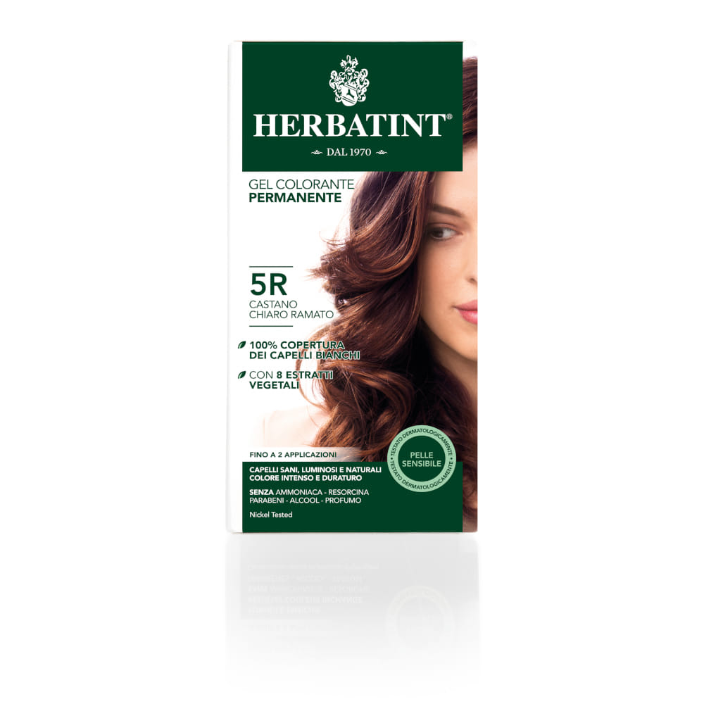 Tinta Herbatint 5R Castano Chiaro Ramato senza ammoniaca 150ml