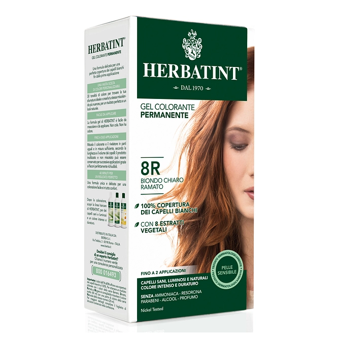 Herbatint 8 R Biondo Chiaro Ramato 150 Ml