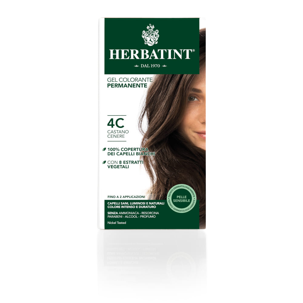 Gel colorante Herbatint 4C Castano Cenere agli estratti vegetali