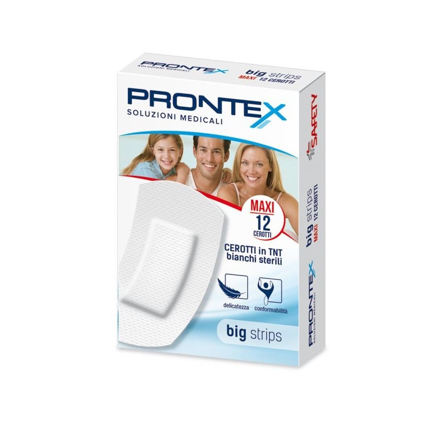 Cerotti Prontex Big Strips formato maxi, 12 pezzi