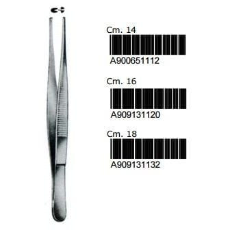 PINZA CHIRURGICA 16CM PER MEDICAZIONE E PICCOLA CHIRURGIA