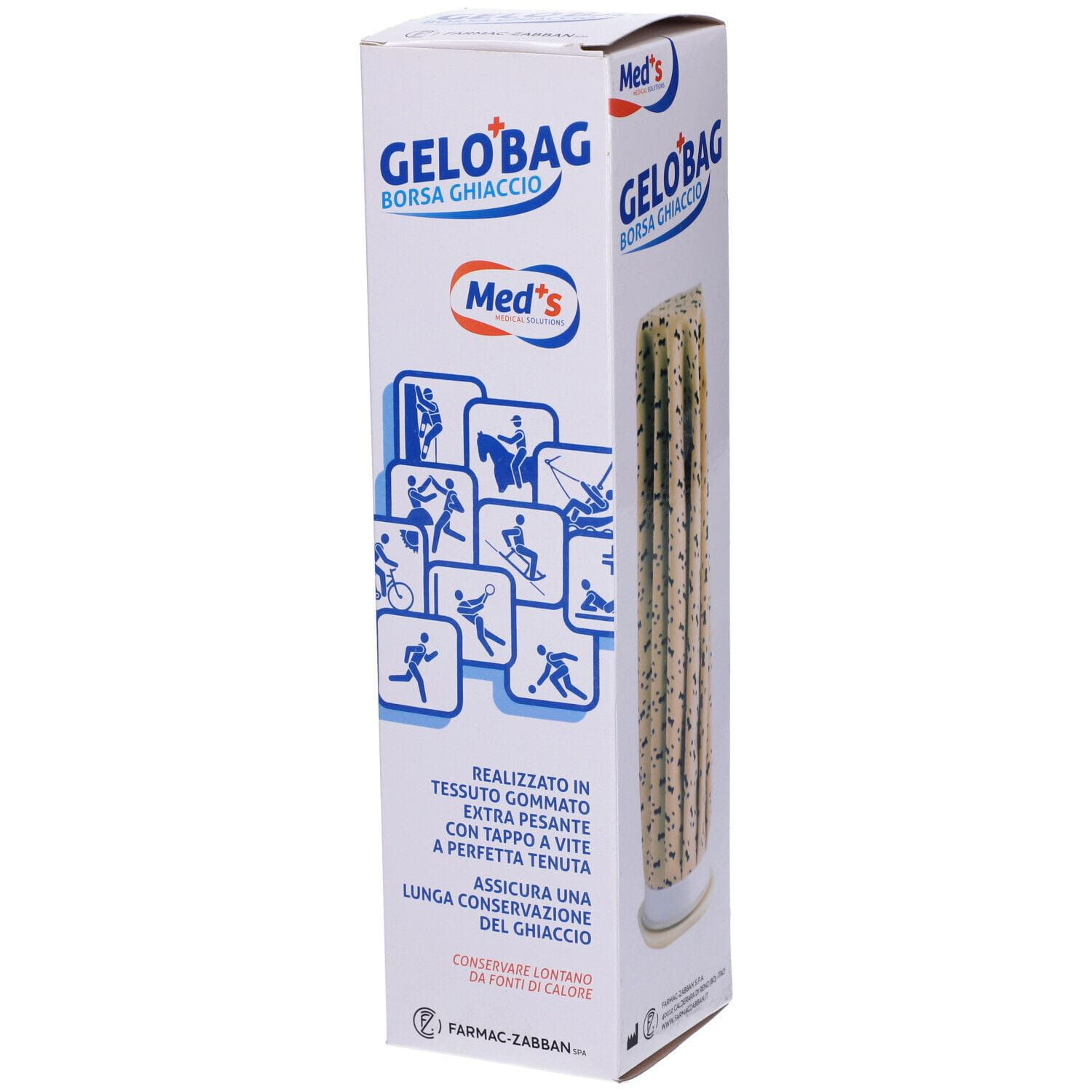 BORSA GHIACCIO TESSUTO SPINATO 31 CM