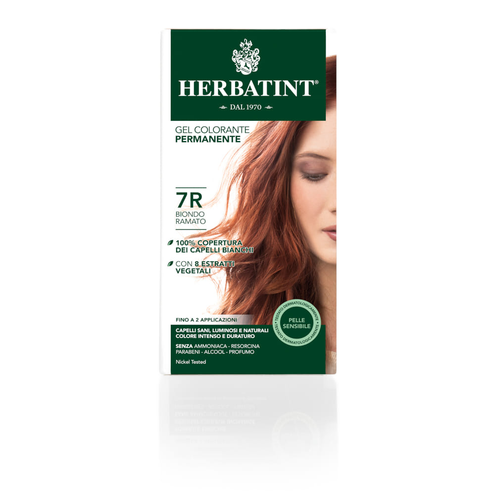 Gel colorante Herbatint 7R Biondo Ramato senza ammoniaca 150ml