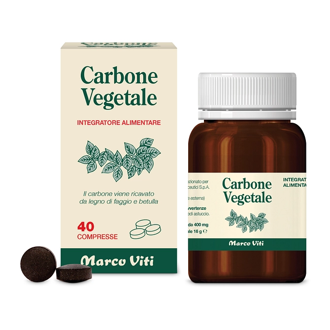 Carbone Vegetale Integratore Per Il Benessere Digestivo 40 Compresse