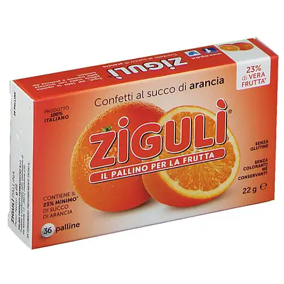 ZIGULI ARANCIA 36 PALLINE 22 G ZIGULI ARANCIA 36 PALLINE 22 G