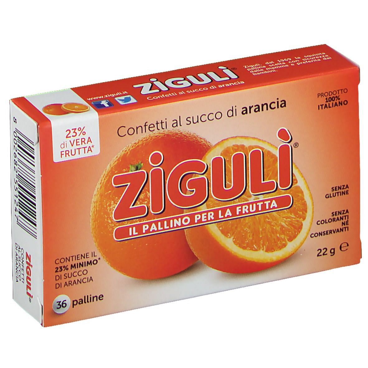 Ziguli Arancia 36 Palline 22 G