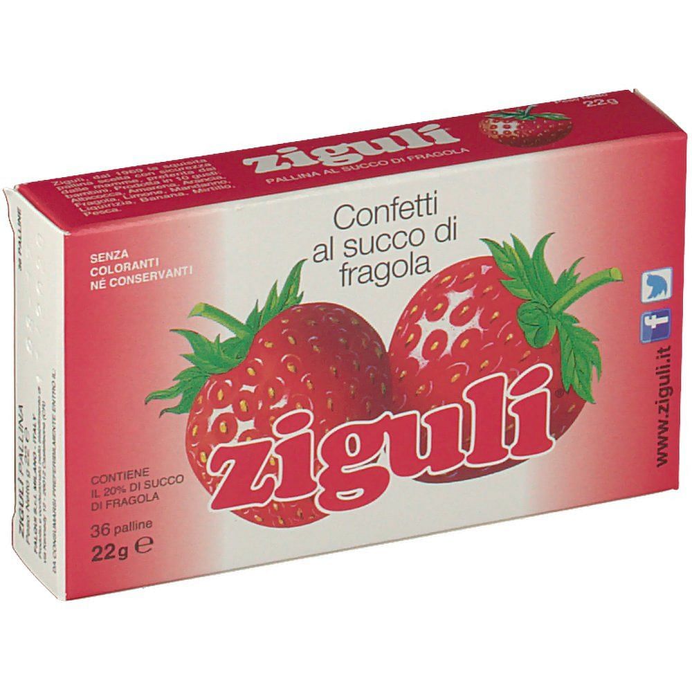 Ziguli Fragola 36 Palline 22 G