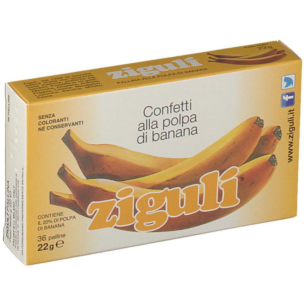 Ziguli Banana 36 Palline 22 G