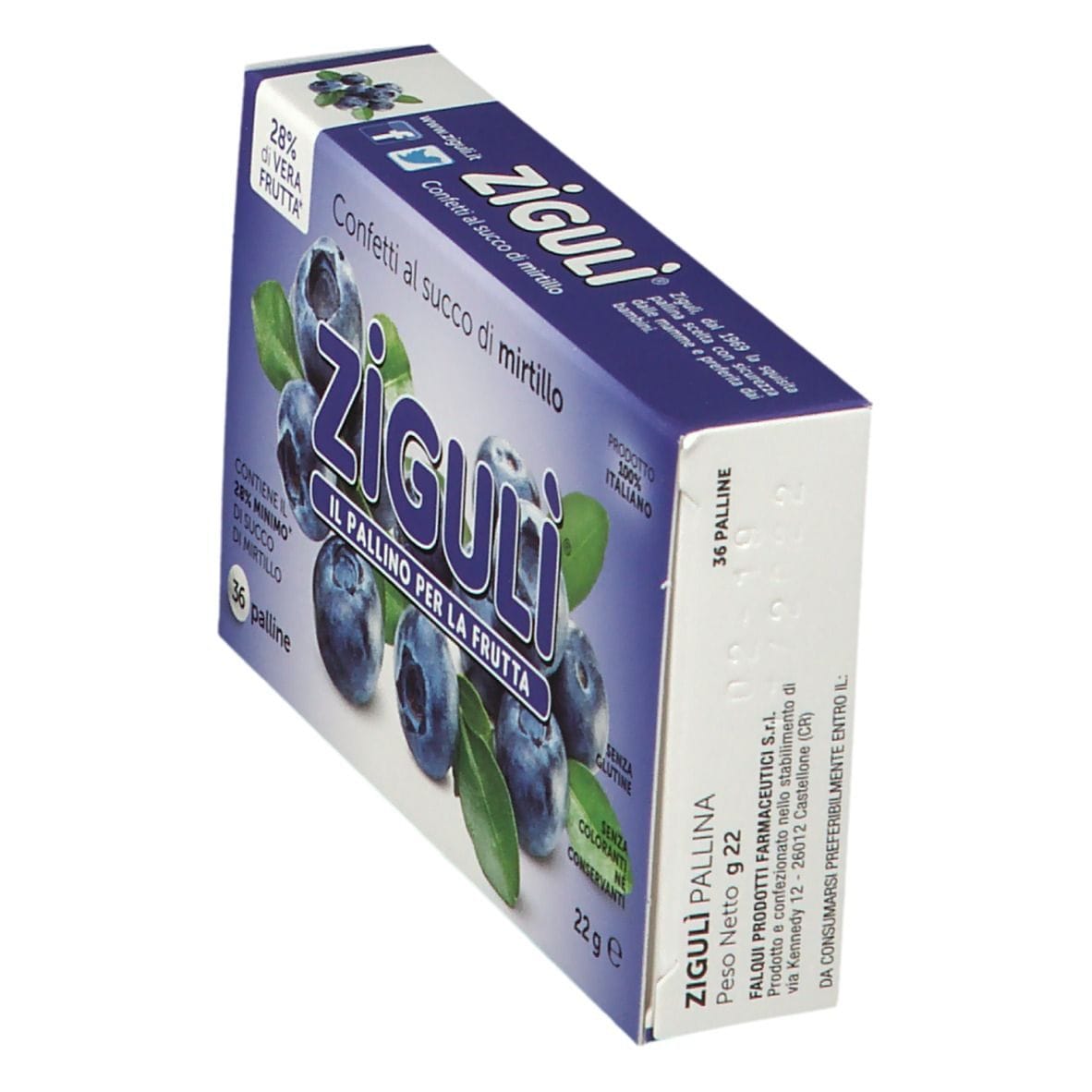 ZIGULI MIRTILLO 36 PALLINE 22 G