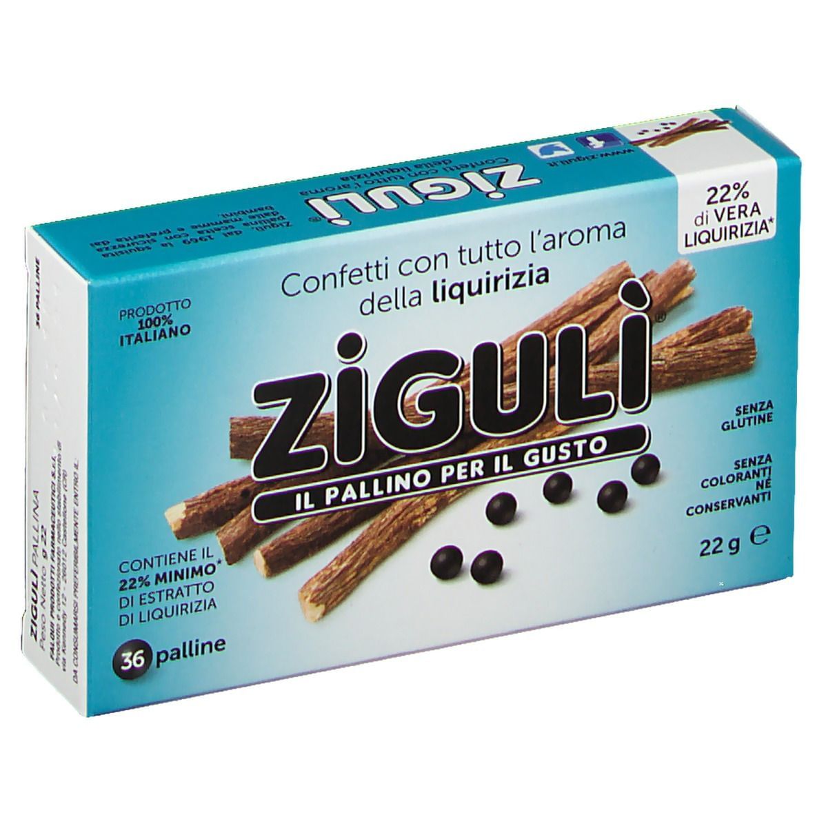 ZIGULI LIQUIRIZIA 36 PALLINE 22 G