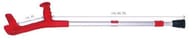 BASTONE CANADESE LEGA SENZA AMMORTIZZATORE RE RAGAZZI CANNA ALLUMINIO + IMPUGNATURA ROSSO