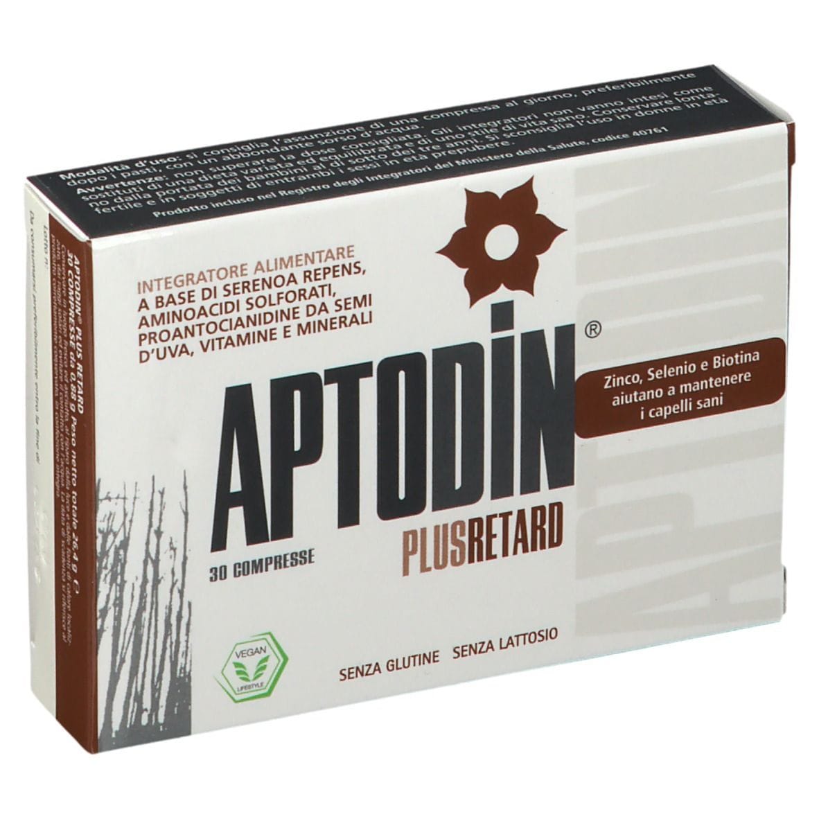 Integratore Aptodin PLUS Retard per i capelli, 30 compresse