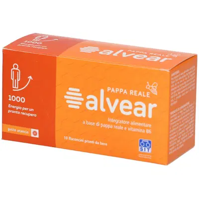 ALVEAR 1000 PAPPA REALE 10 FLACONCINI GUSTO ARANCIA ALVEAR 1000 PAPPA REALE 10 FLACONCINI GUSTO ARANCIA