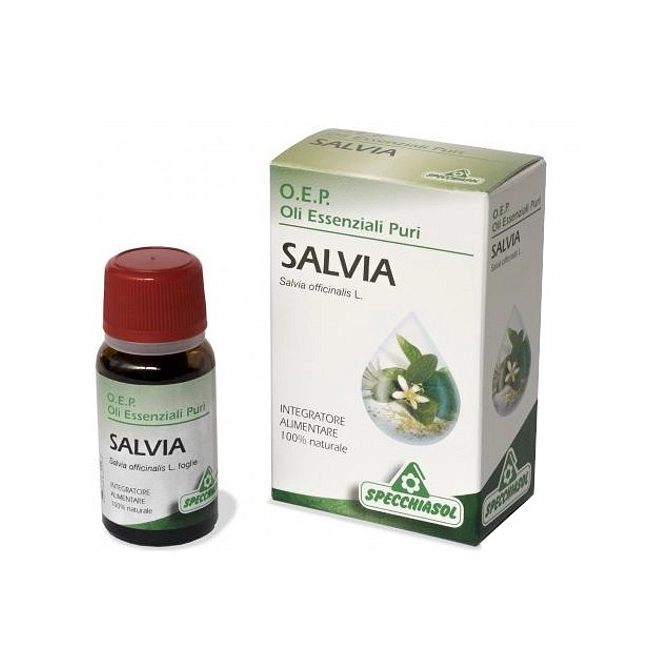 Salvia Foglie Olio Essenziale Puro 10 Ml