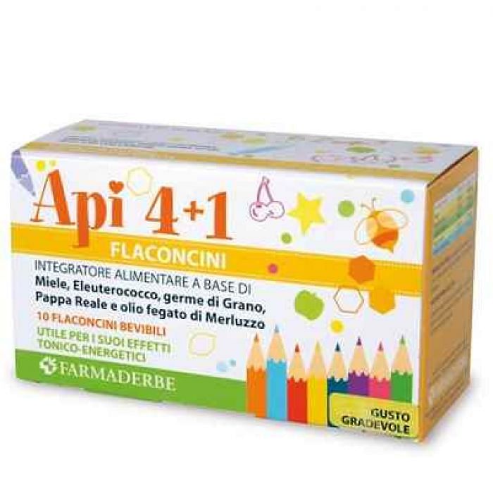 Apiquattro + 1 10 Flaconcini Da 10 Ml