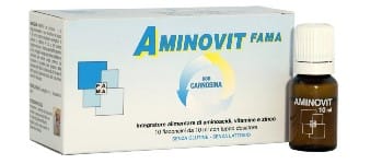 Integratore Aminovit Fama Carnosina, 10 flaconcini da 10ml