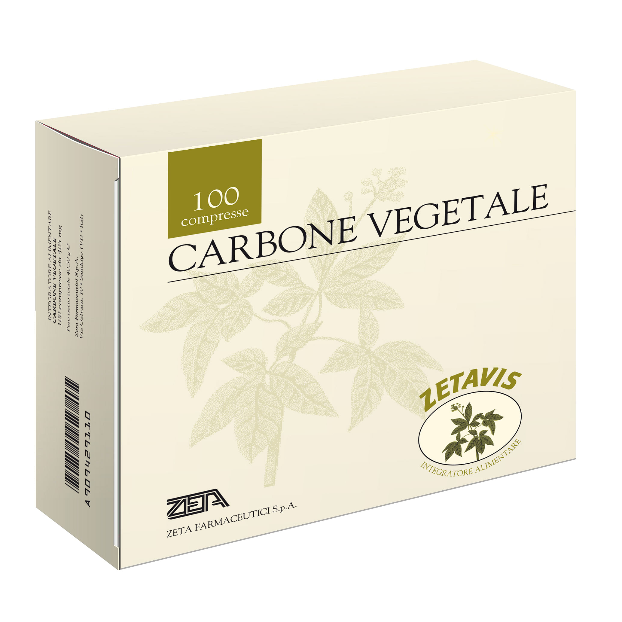 Zetavis Carbone Vegetale 100 Compresse