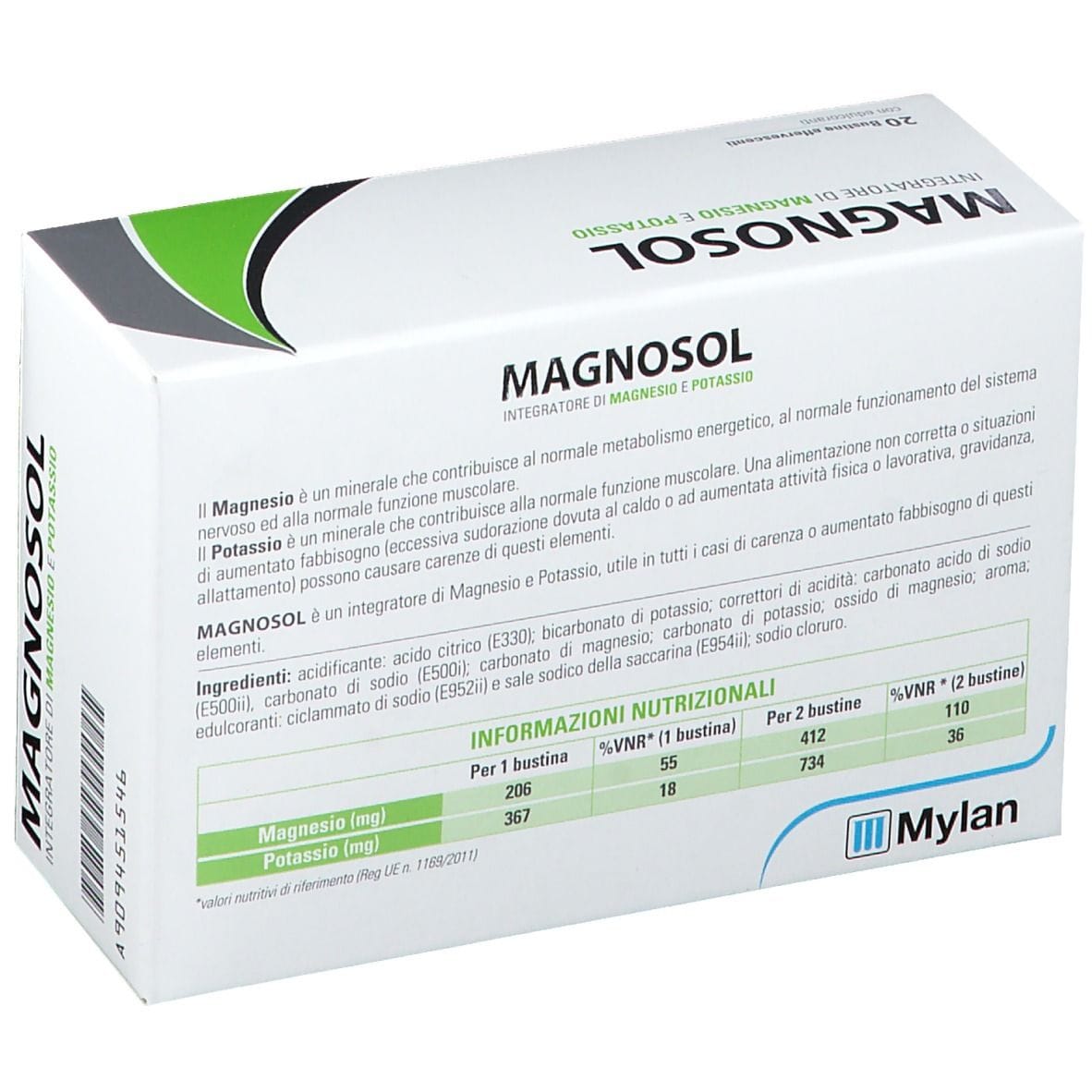 MAGNOSOL 20 BUSTINE EFFERVESCENTI