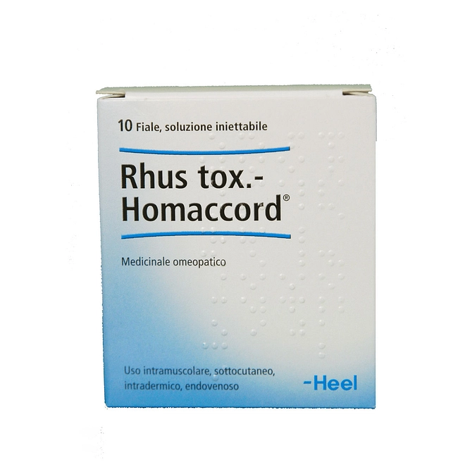Heel Rhus Toxicodendron Homaccord 10 Fiale Da 1,1 Ml L'una