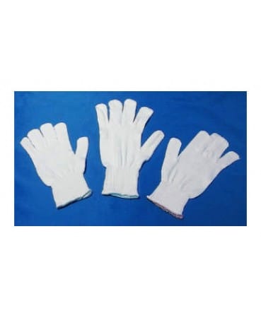 Guanti in cotone bianco Farmasystem taglia 7, anallergici