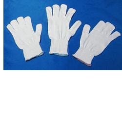 Guanti in cotone bianco anallergici, misura 8