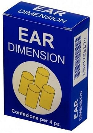 Ear Dimension Tappo Auricolare In Spugna 4 Pezzi