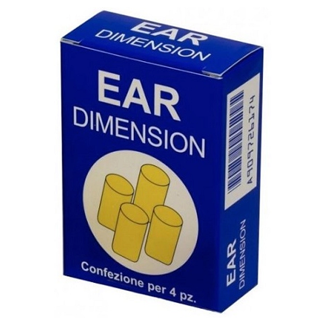 Ear Dimension Tappo Auricolare In Spugna 4 Pezzi