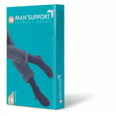 Gambaletto medicale uomo Man Support 18 mmHg, taglia 4 blu