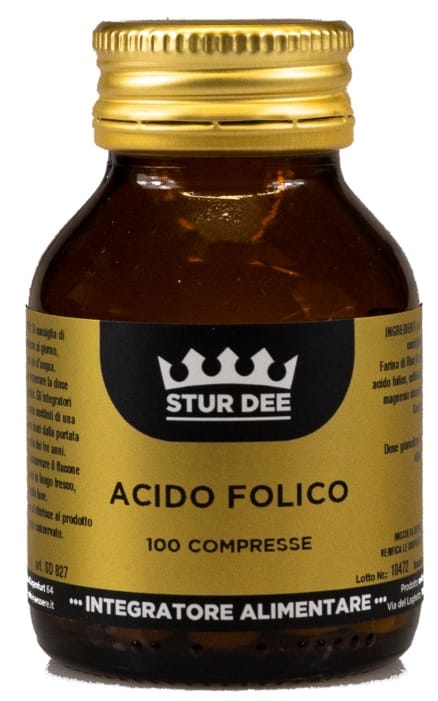 Integratore di Acido Folico Crusca Riso, 100 tavolette