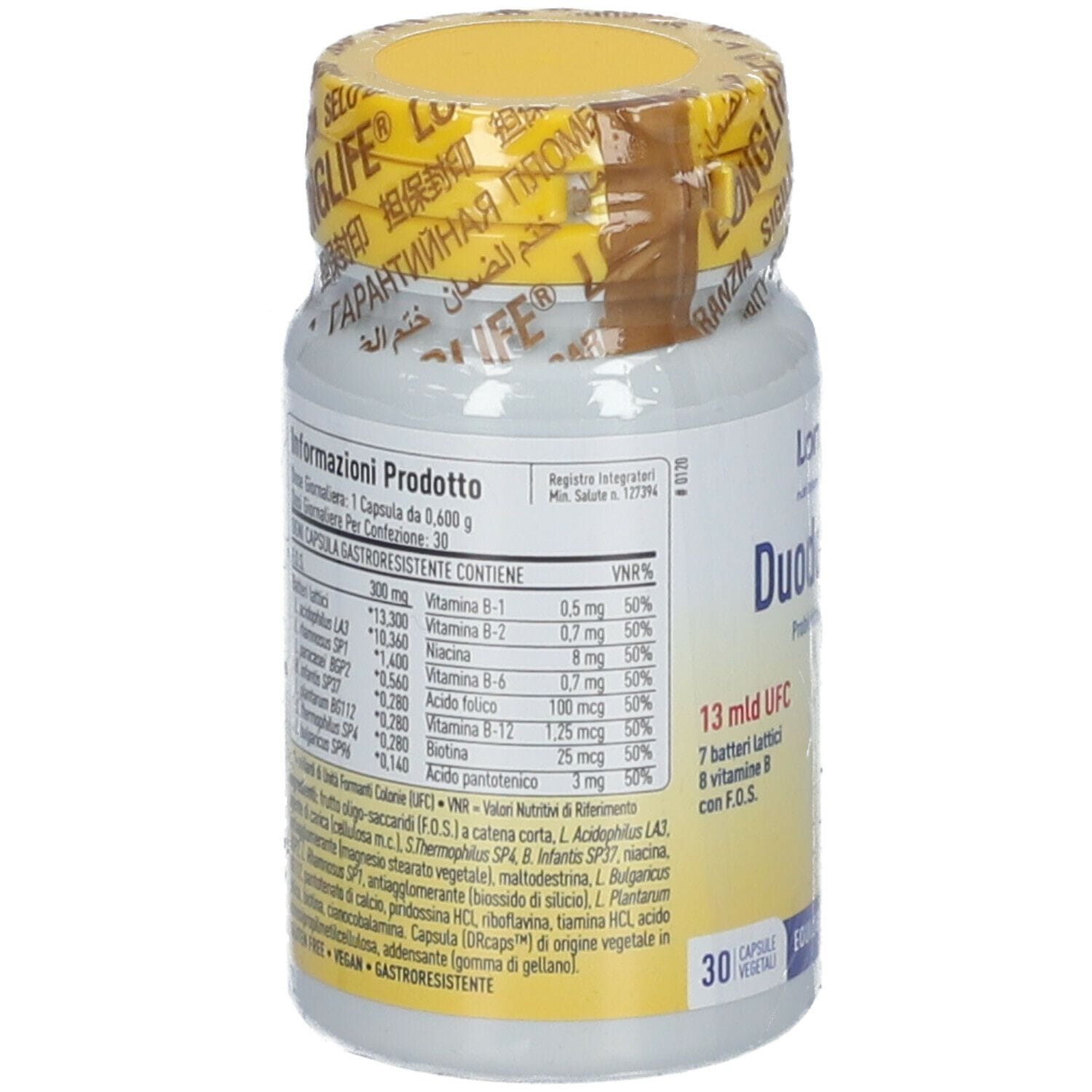 LONGLIFE DUODOPHILUS 30 CAPSULE VEGETALI