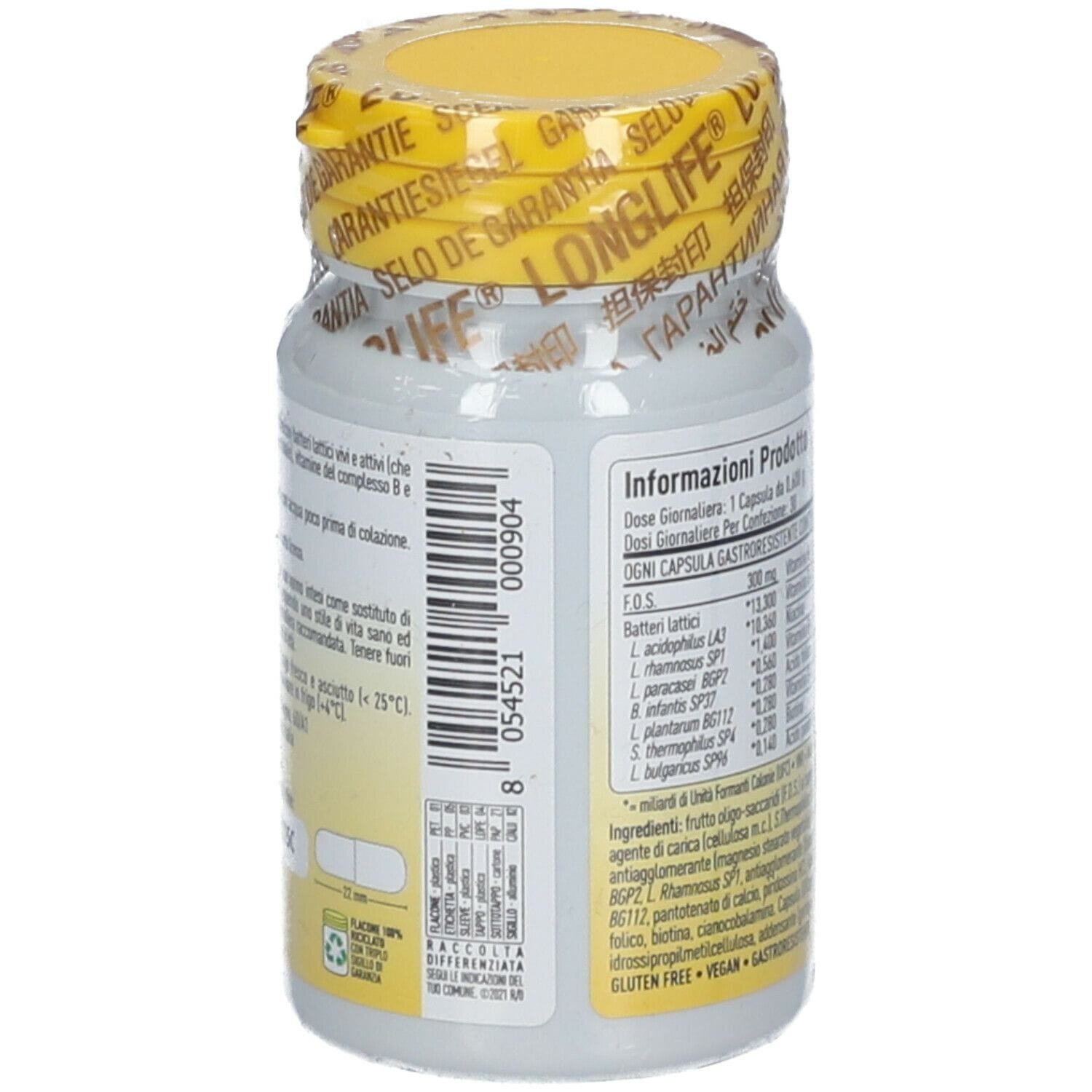 LONGLIFE DUODOPHILUS 30 CAPSULE VEGETALI