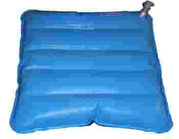 CUSCINO ANTIDECUBITO AD ARIA/ACQUA DIMENSIONI 41X41CM, APPLICABILE SU SEDIE DA COMODO O SU CARROZZELLE CAMERA D'ARIA IN PVC ATOSSICO ELETTROSALDATO, PATTA ANTISCIVOLO IN PVC