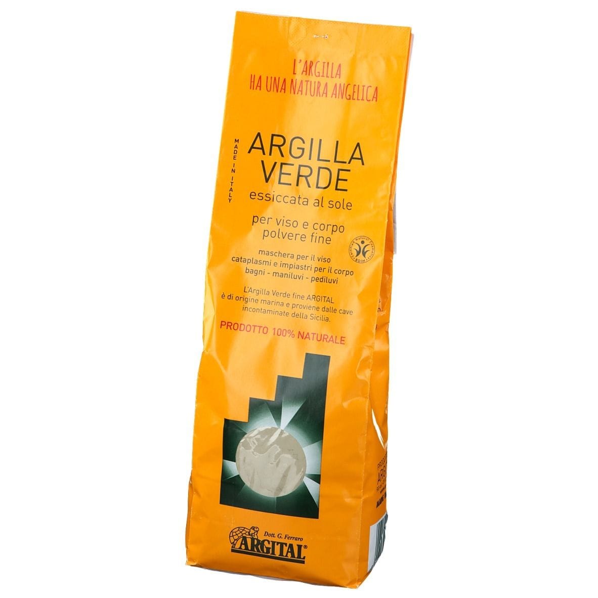 Argilla Verde Fine Argital 1000g, trattamento cutaneo