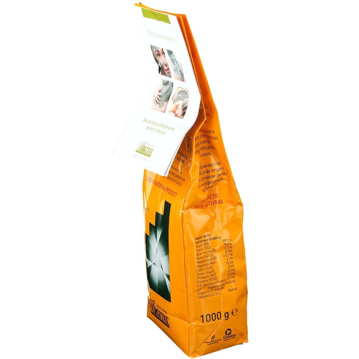 Argilla Verde Fine Argital 1000g, trattamento cutaneo