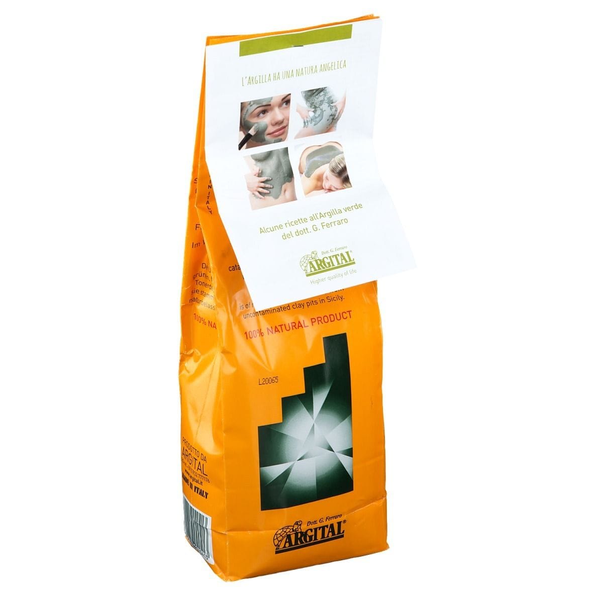 Argilla Verde Fine Argital 1000g, trattamento cutaneo