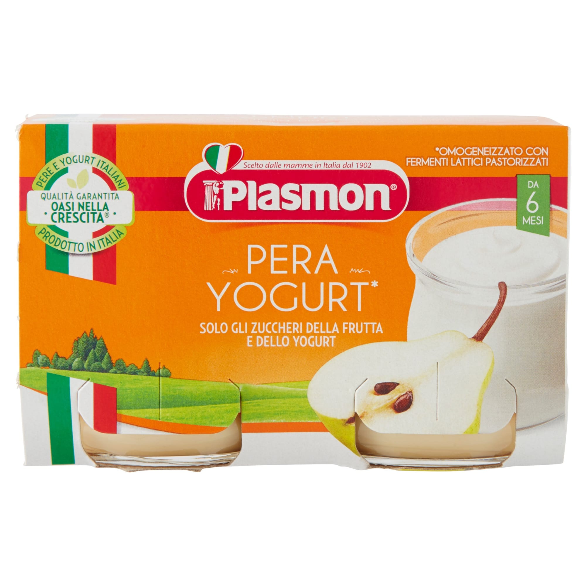 Plasmon Omogeneizzato Yogurt Pera 120 G X 2 Pezzi