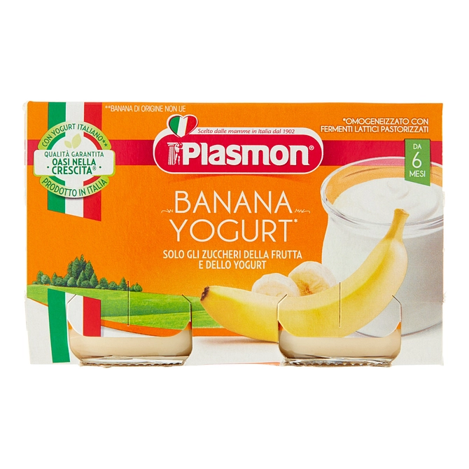 Plasmon Omogeneizzato Yogurt Banana 120 G X 2 Pezzi