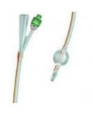 CATETERE FOLEY CH14 PUNTA CHIUSA 2 VIE 2 FORI LATERALI IN LATTICE RICOPERTO DI SILICONE 1 PEZZO