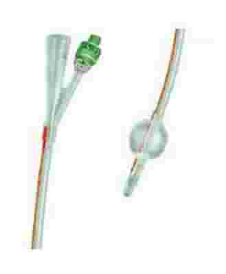 CATETERE FOLEY CH14 PUNTA CHIUSA 2 VIE 2 FORI LATERALI IN LATTICE RICOPERTO DI SILICONE 1 PEZZO