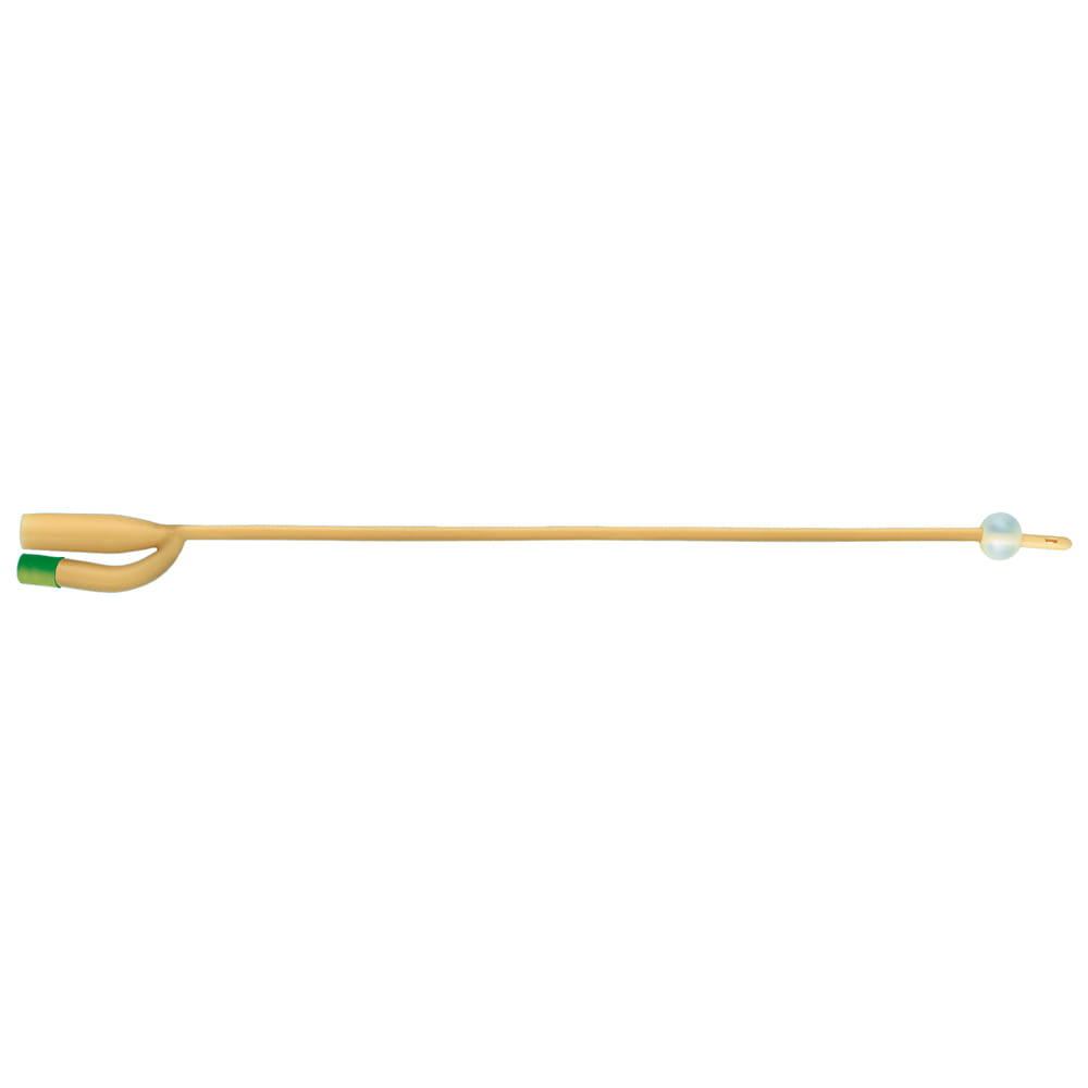 Catetere Foley CH18 in lattice e silicone, 2 vie 2 fori