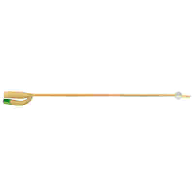 CATETERE FOLEY CH22 PUNTA CHIUSA 2 VIE 2 FORI LATERALI IN LATTICE RICOPERTO DI SILICONE 1 PEZZO