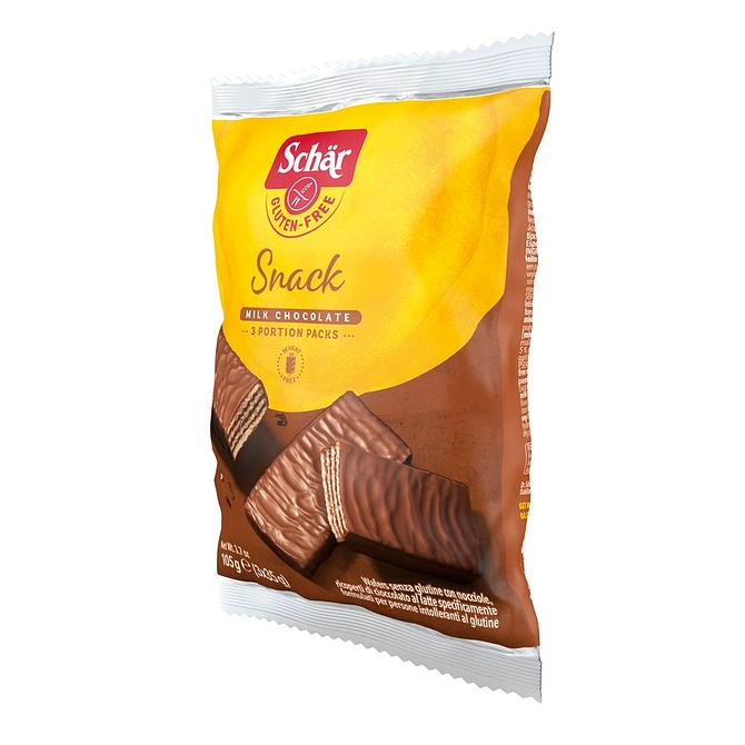 Schar Snack Con Cioccolato Al Latte E Nocciole 3 Wafer X 35 G
