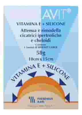 PLACCA IN SILICONE E VITAMINA E SIFRAVIT DIMENSIONI 15X10CM. INDICATA NEL TRATTAMENTO DI CHELOIDI E CICATRICI IPERTROFICHE CONSEGUENTI AD INTERVENTI C HIRURGICI, USTIONI, E FERITE