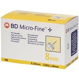 AGO PER PENNA DA INSULINA BD MICROFINE GAUGE 30 LUNGHEZZA 8 MM 100 PEZZI