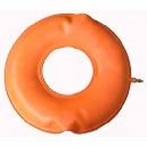 Ciambella Gonfiabile Per Invalidi In Gomma Rossa Team Deluxe Con Pompa 43 Cm Diametro