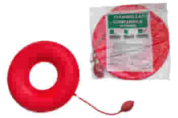 Cuscino gonfiabile Deluxe ad anello 45cm con pompa inclusa