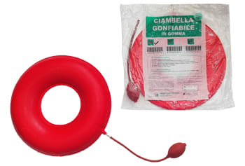 Cuscino gonfiabile ad anello Deluxe 40cm con pompa inclusa