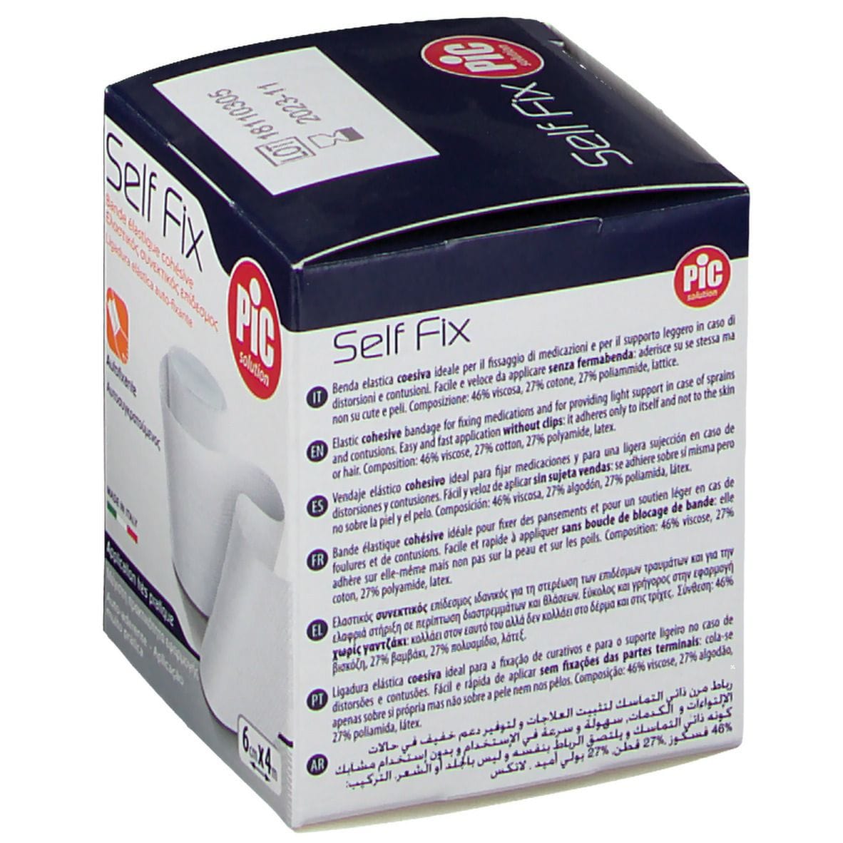 Benda elastica autoadesiva Pic Self Fix 6x400 cm