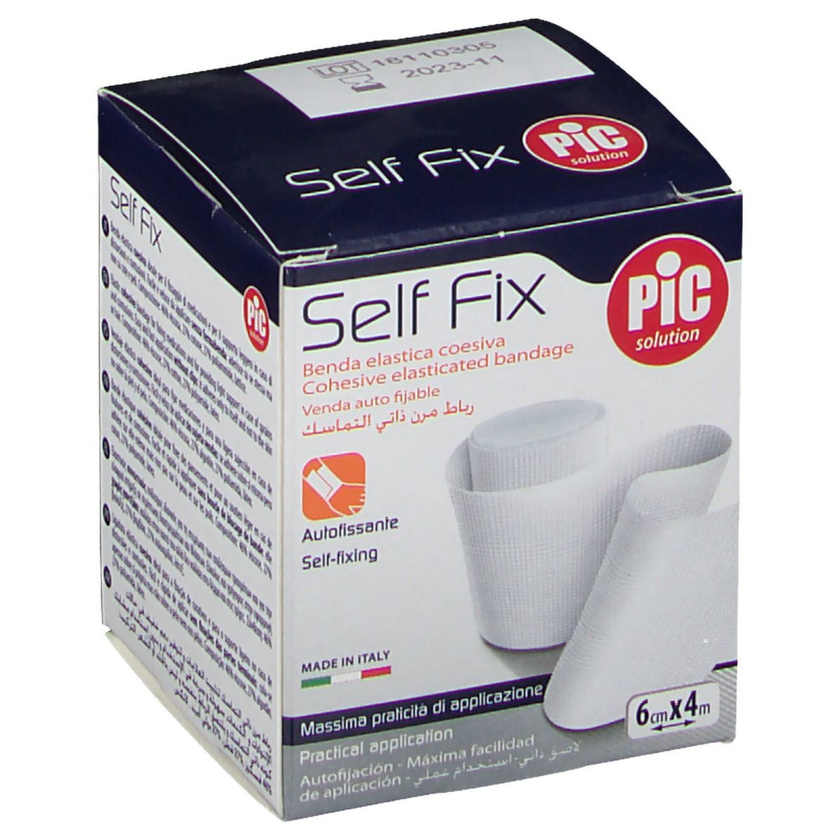 Benda elastica autoadesiva Pic Self Fix 6x400 cm