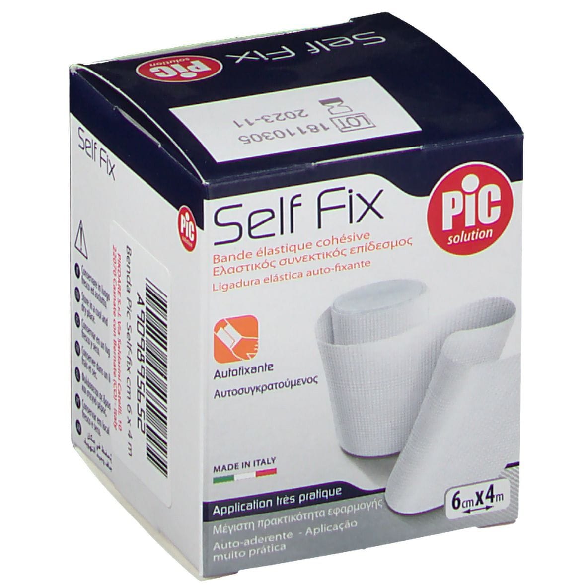 BENDA ELASTICA AUTOADESIVA PIC SELF FIX 6X400 CM FUSTELLA